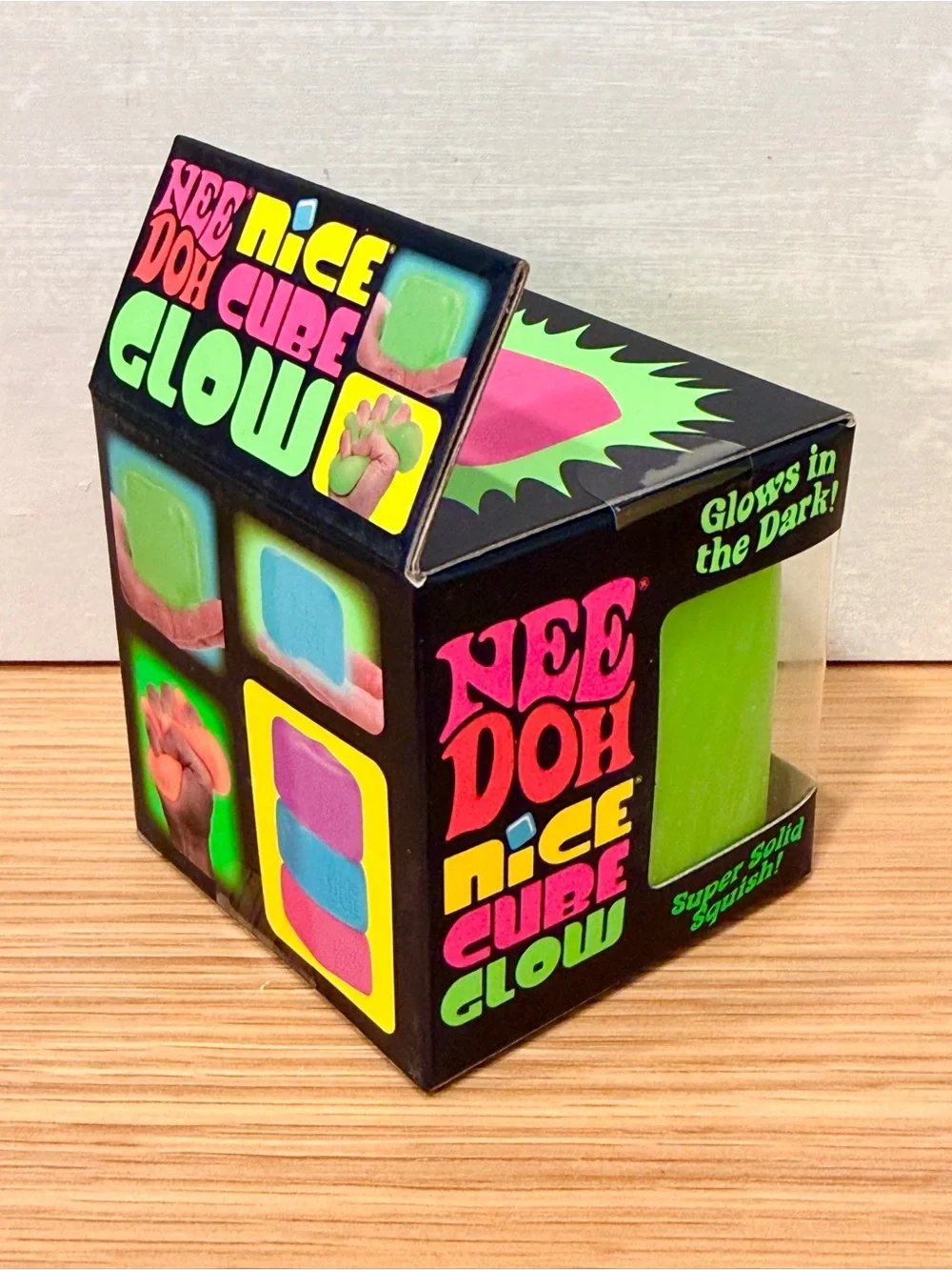 Needoh Green Nice Cube Glow in the Dark